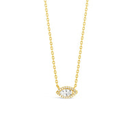 Jamie CZ Evil Eye Pendant Necklace