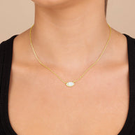 Jamie CZ Evil Eye Pendant Necklace