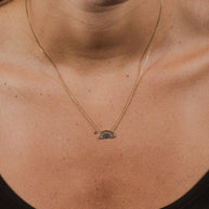 Rainbow CZ Pendant Necklace