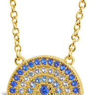 Rainbow CZ Pendant Necklace
