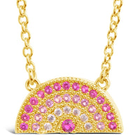 Rainbow CZ Pendant Necklace