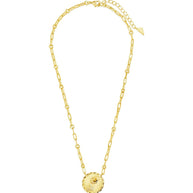 Bold CZ Zodiac Link Pendant Necklace