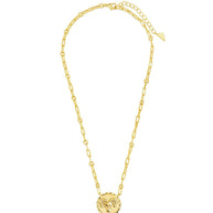 Bold CZ Zodiac Link Pendant Necklace