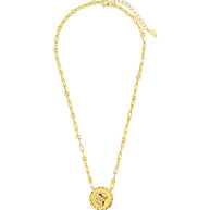 Bold CZ Zodiac Link Pendant Necklace