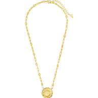 Bold CZ Zodiac Link Pendant Necklace