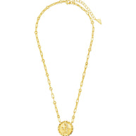 Bold CZ Zodiac Link Pendant Necklace