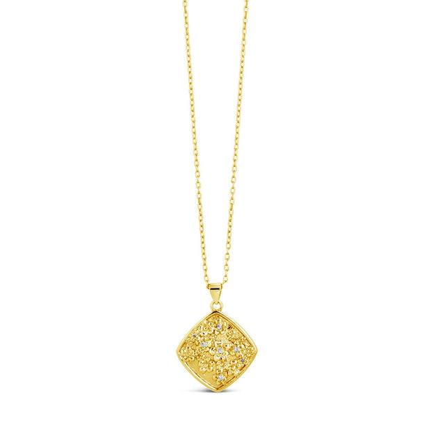 Ophelia CZ Floral Pendant Necklace