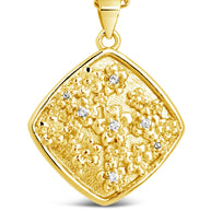 Ophelia CZ Floral Pendant Necklace