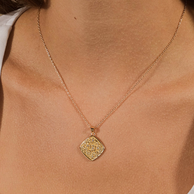 Ophelia CZ Floral Pendant Necklace