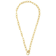 Tay Moonstone Charm & Chain Necklace
