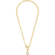 Tay Moonstone Charm & Chain Necklace