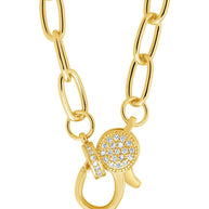 Tay Moonstone Charm & Chain Necklace