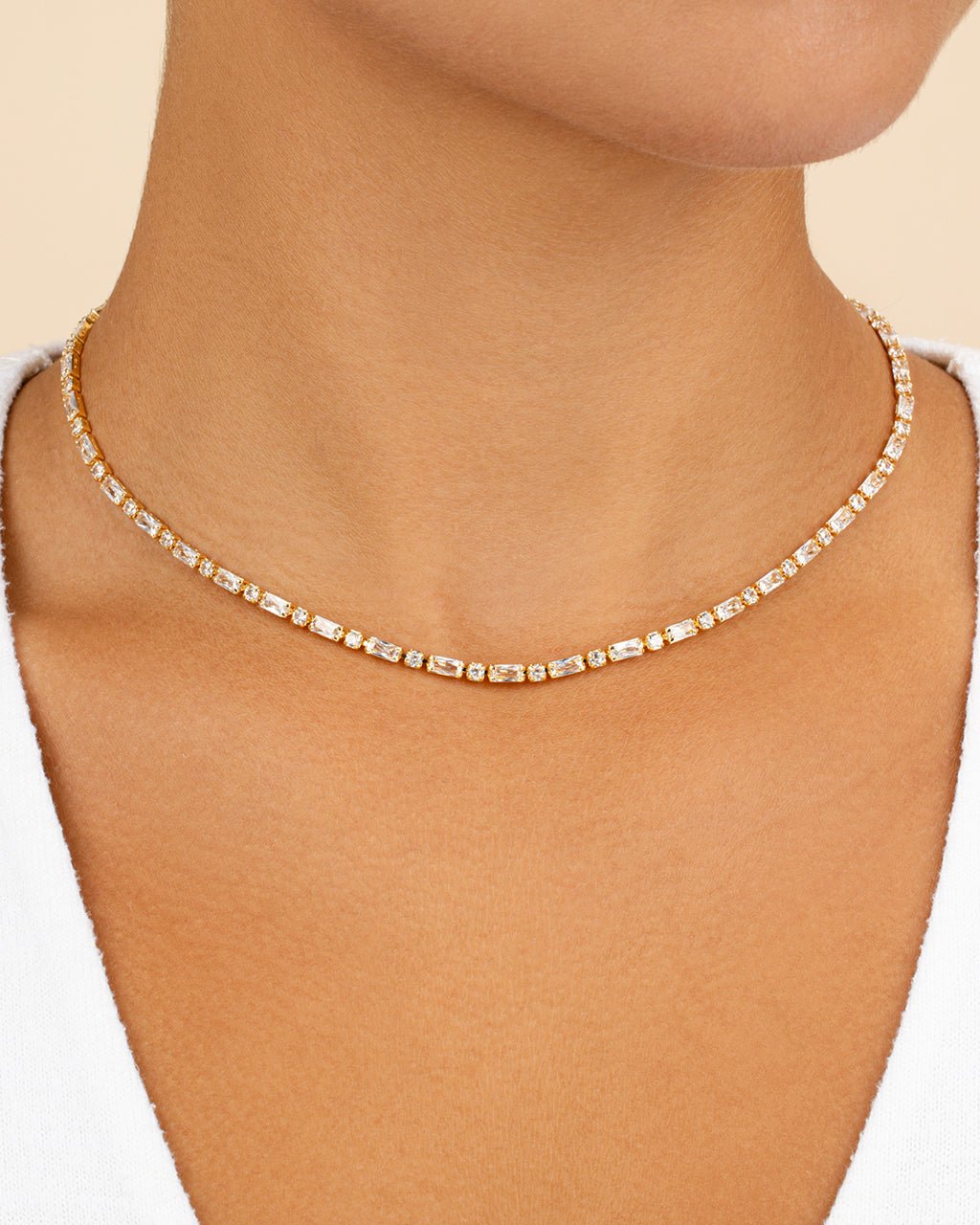 Georgia CZ Tennis Necklace