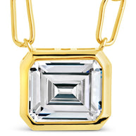 Camille Bezel CZ Statement Necklace
