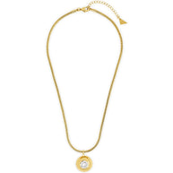 Zora CZ Dome Pendant Necklace