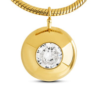 Zora CZ Dome Pendant Necklace
