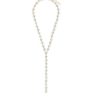 Tasha CZ Stationed Heart Lariat Necklace