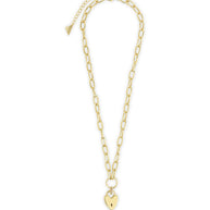 Mirren Heart Padlock Necklace