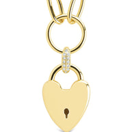 Mirren Heart Padlock Necklace