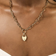 Mirren Heart Padlock Necklace