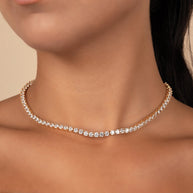 Jadon Adjustable CZ Tennis Necklace