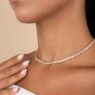 Jadon Adjustable CZ Tennis Necklace