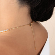 Jadon Adjustable CZ Tennis Necklace