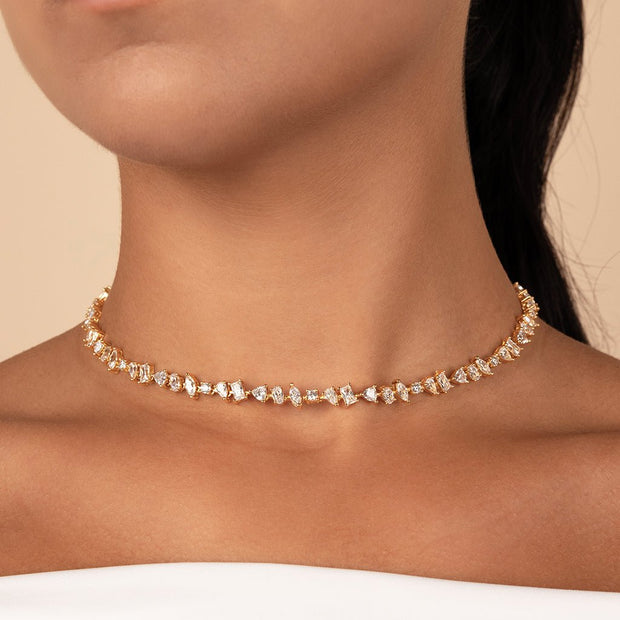 Ellery Adjustable CZ Tennis Necklace