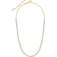 Tatum Adjustable CZ Tennis Necklace
