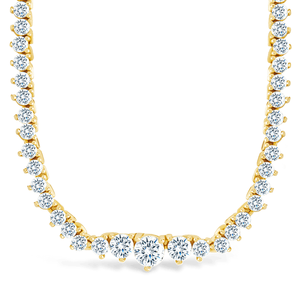 Tatum Adjustable CZ Tennis Necklace