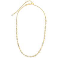Camden Adjustable CZ Staggered Tennis Necklace