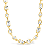 Camden Adjustable CZ Staggered Tennis Necklace