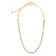 Brette Adjustable CZ Tennis Necklace