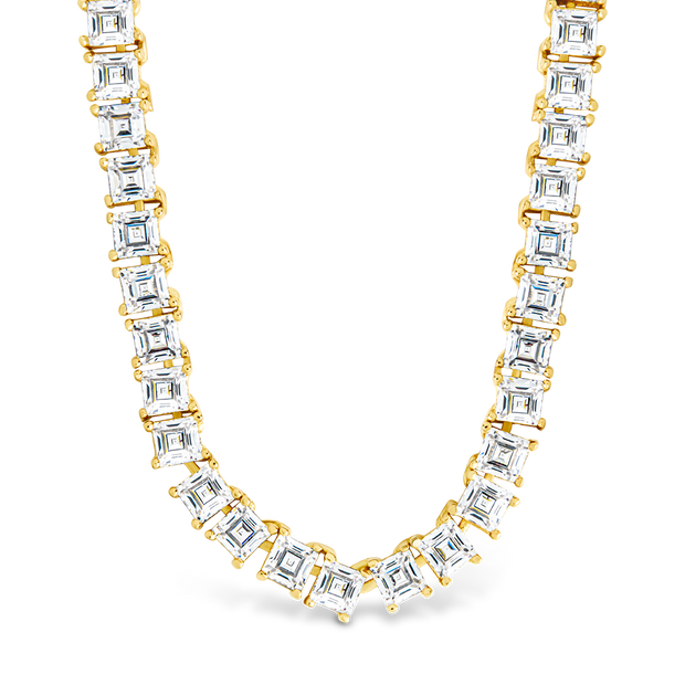 Brette Adjustable CZ Tennis Necklace