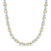 Blanche Adjustable CZ Tennis Necklace