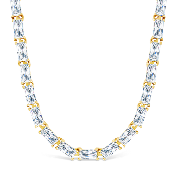 Blanche Adjustable CZ Tennis Necklace
