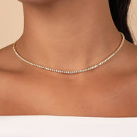 Mirabell Adjustable CZ Tennis Necklace