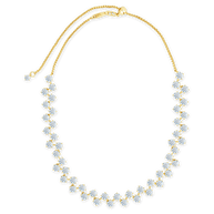 Carson Adjustable CZ Tennis Bolo Necklace