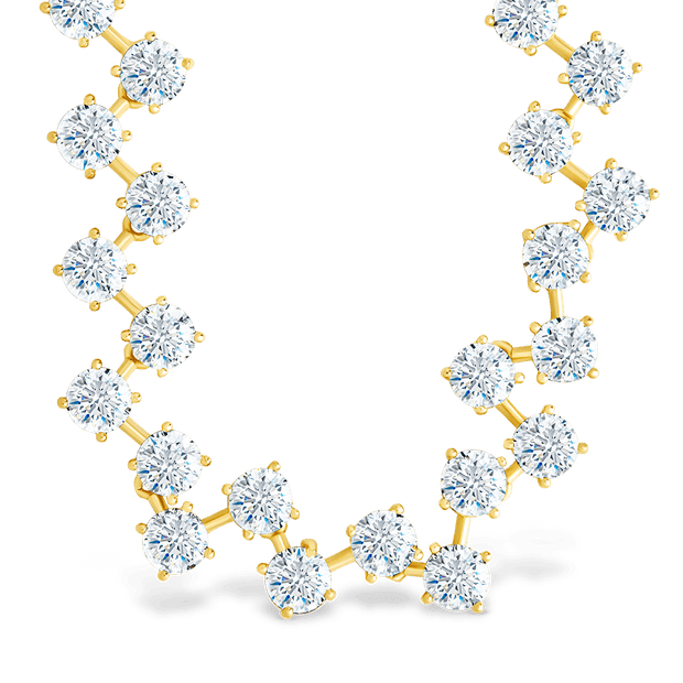 Carson Adjustable CZ Tennis Bolo Necklace