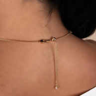 Carson Adjustable CZ Tennis Bolo Necklace