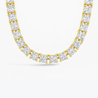 Marisol Princess Cut CZ Tennis Necklace