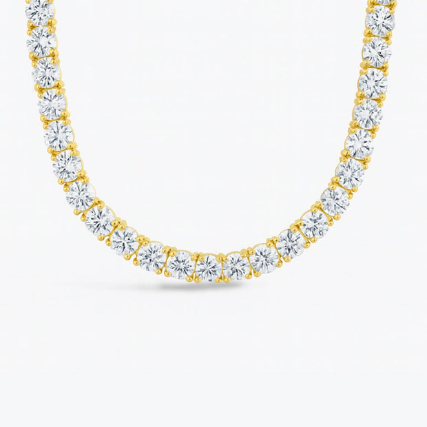 Marisol Round Cut CZ Tennis Necklace