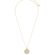 Pave CZ Circle Pendant