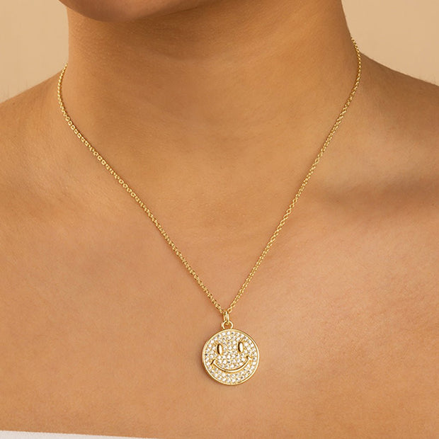 Pave CZ Positivity Pendant