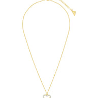 Sterling Silver Cubic Zirconia Outline Heart Pendant Necklace