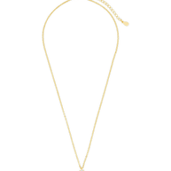 Sterling Silver Oval CZ Prong Set Pendant