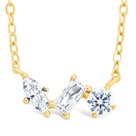 Sterling Silver Trio Cut Pendant