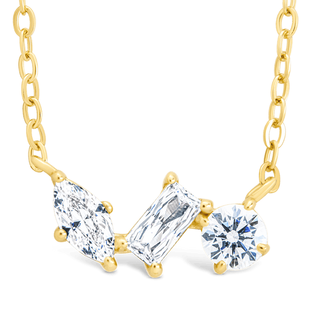 Sterling Silver Trio Cut Pendant