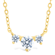Sterling Silver Robin CZ Necklace