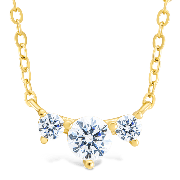 Sterling Silver Robin CZ Necklace